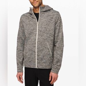 Lululemon Men’s City Sweat Zip Hoodie Fleece Heathered Muslin